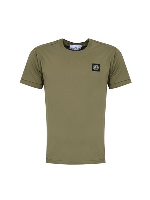 T-shirt 2100027 in cotone Military green STONE ISLAND | 2100027S0013V005G
